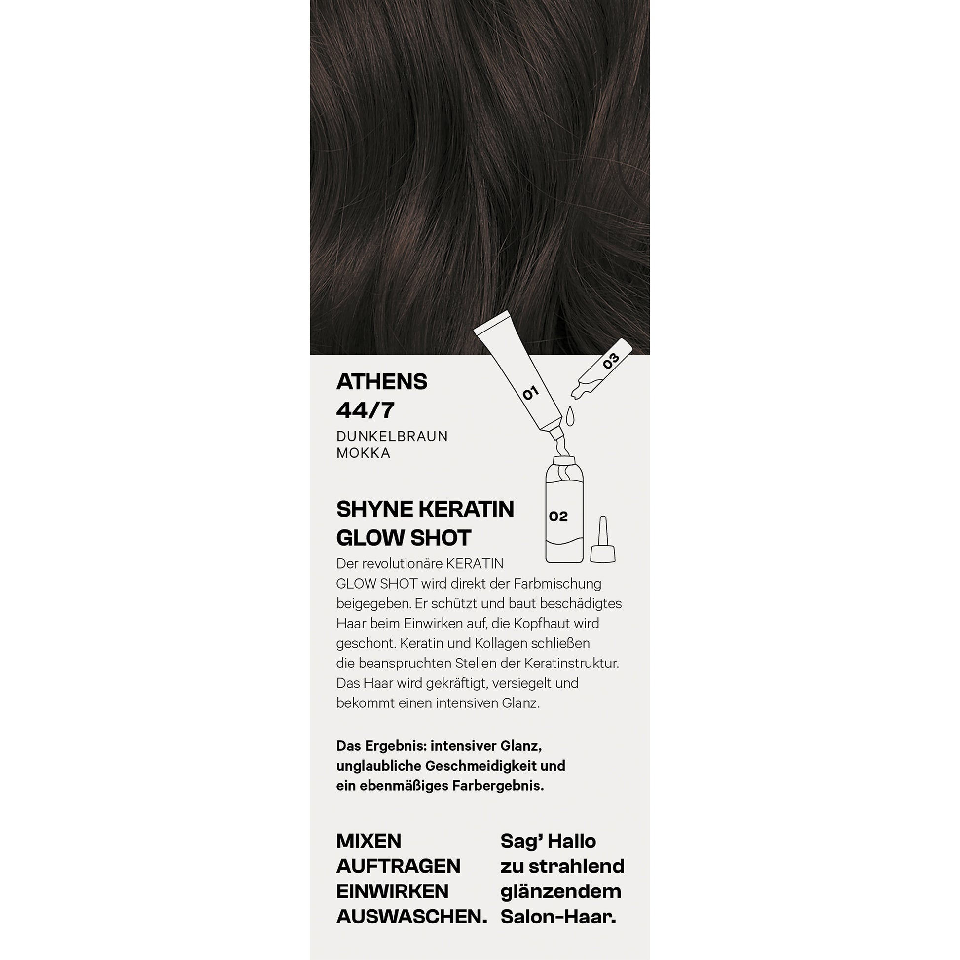 Keratin Color Athens Vor der Anwendung